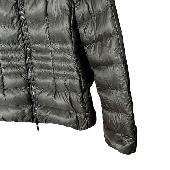 Available Moncler Peliade Grey Knit Collar Puffer Down Jacket Size 1 - Picture 3 of 16